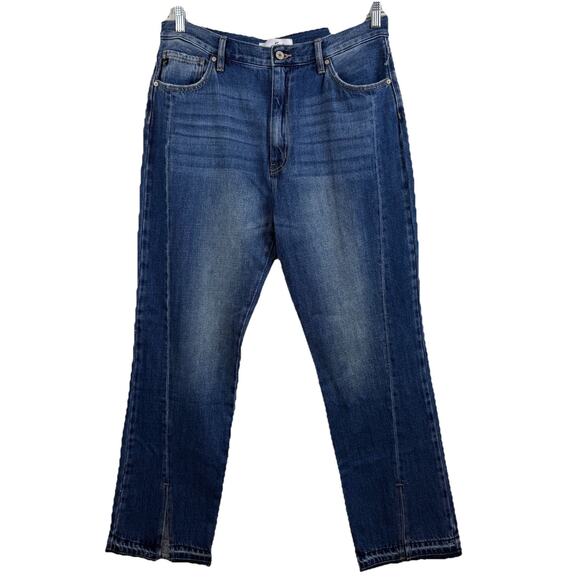 KanCan New Vintage 90s Jeans Size 13/30 High Rise Split Raw Edge Hem Denim - Picture 2 of 14